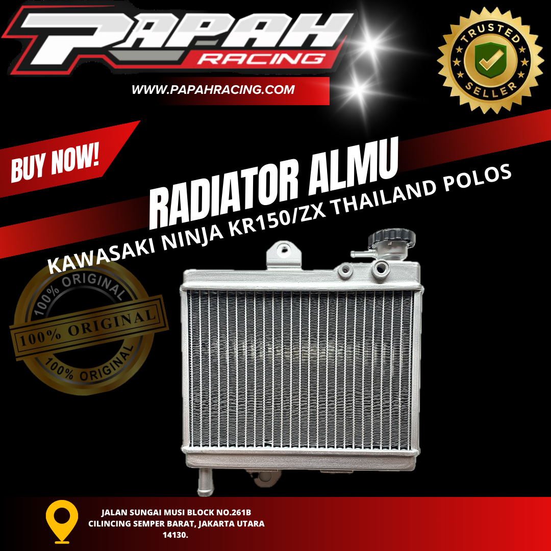 RADIATOR ALMU KAWASAKI NINJA KR150/ZX THAILAND POLOS